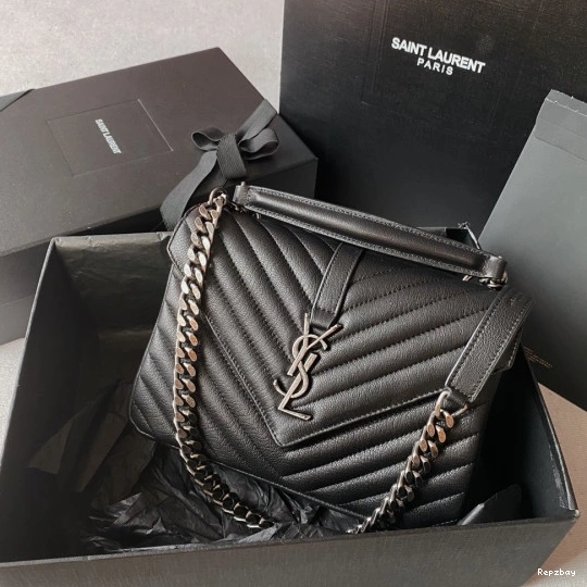 REP YSL Medium leather shoulder bag-24*17*6.5cm 0715
